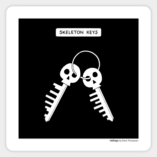 Skeleton keys Sticker